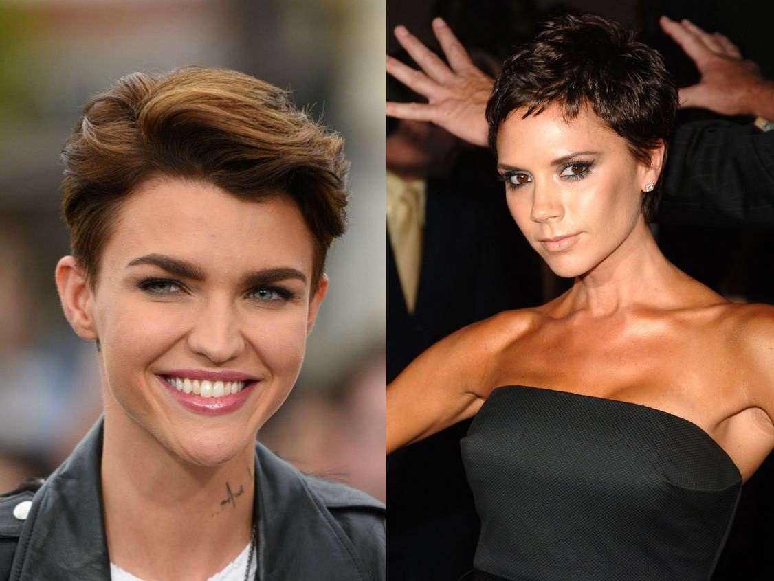 Penteados femininos para rosto triangular