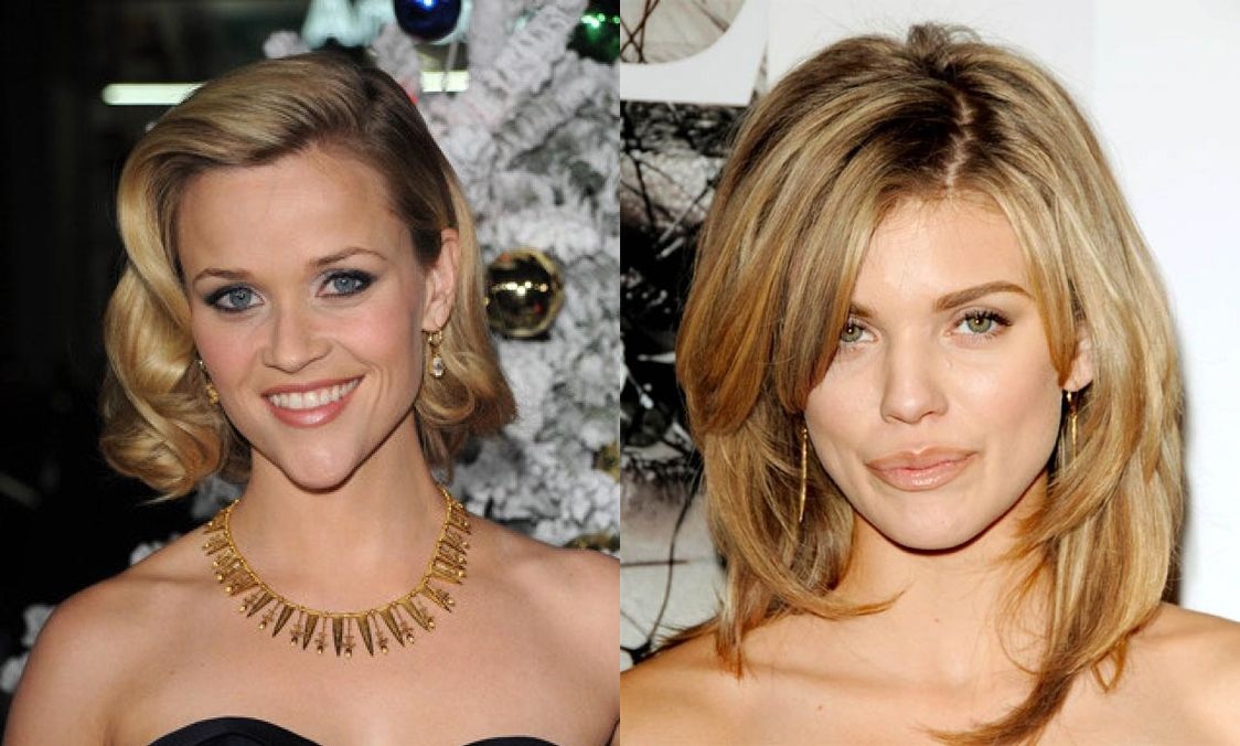 Penteados femininos para rosto triangular