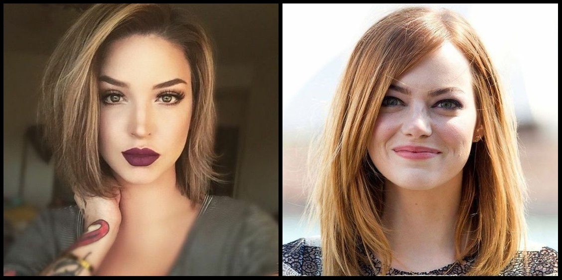 Penteados femininos para rosto oval