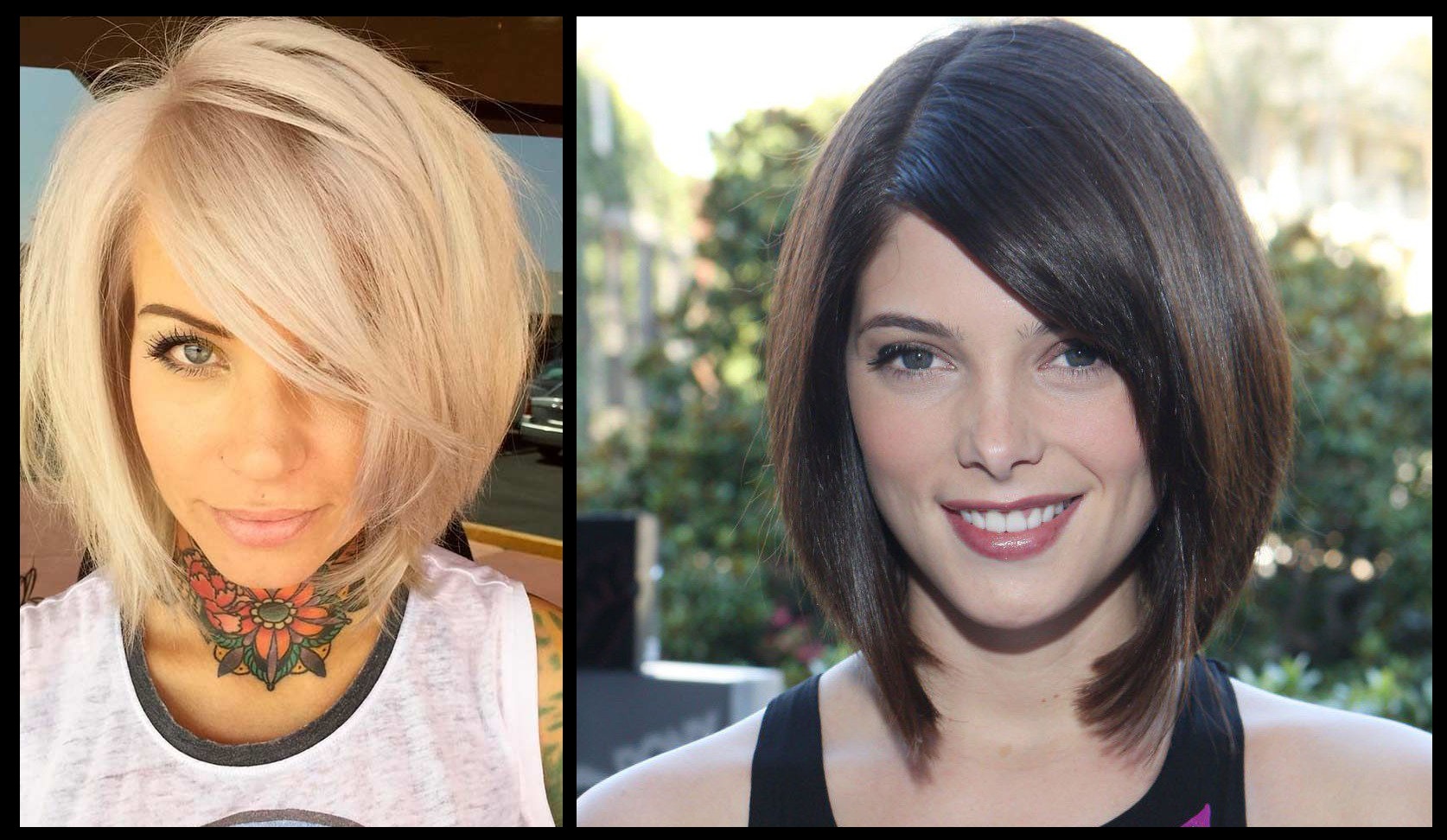 Penteados femininos para rosto oval