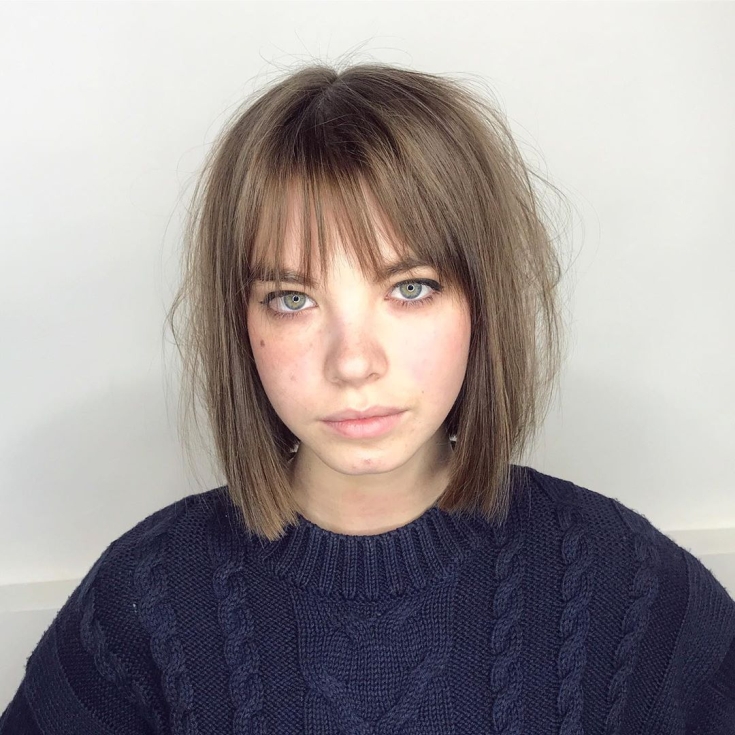 Cabelo castanho claro para cabelo curto