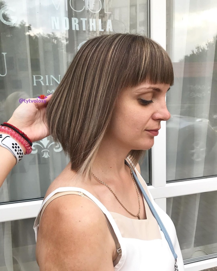 Cabelo castanho claro para cabelo curto