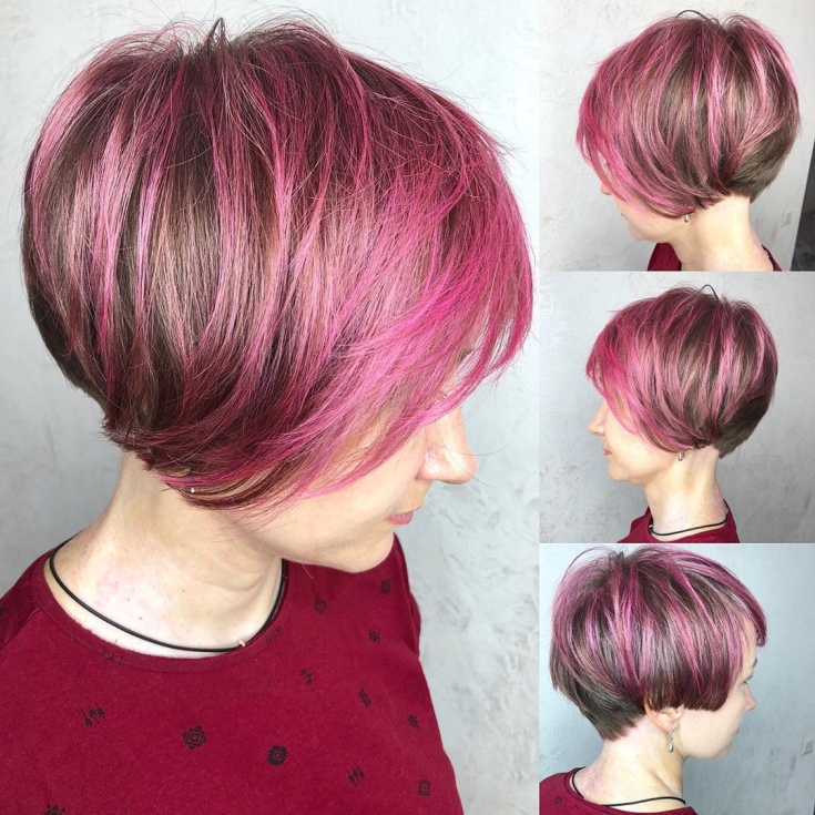 Cabelo loiro rosa