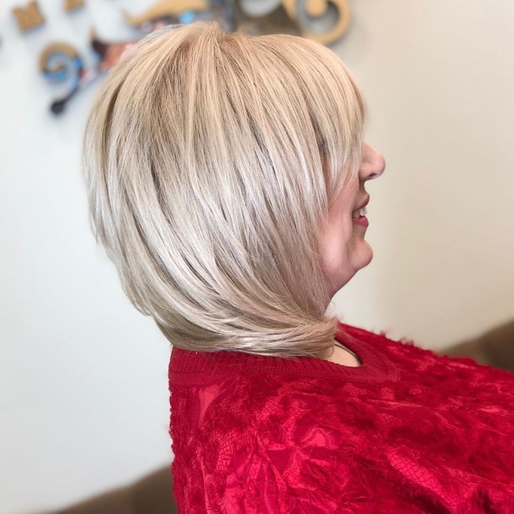 Cabelo castanho claro para cabelo curto