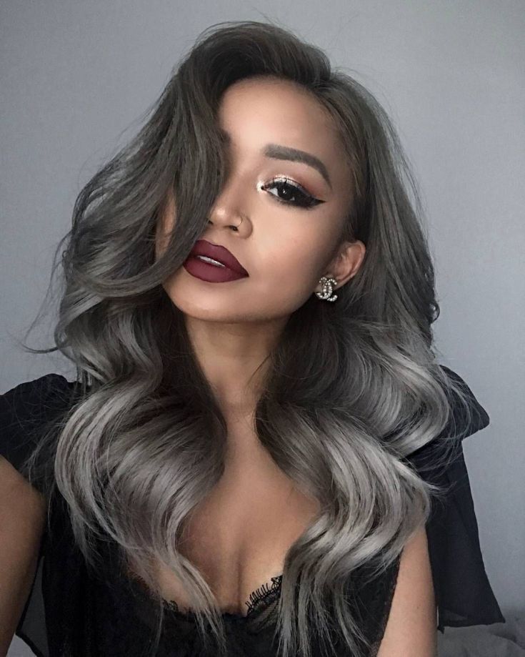 (+180 fotos) Tons de cor de cabelo cinza