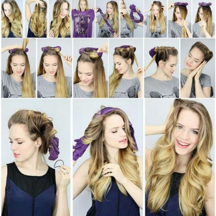 วิธีทำลอนผมด้วยถุงเท้า