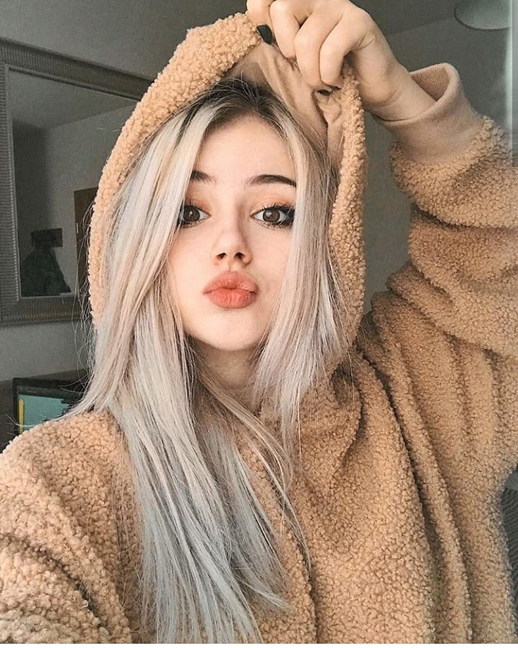 Cabelo claro para olhos castanhos