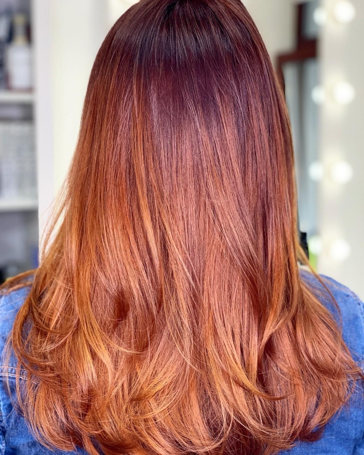 Cabelo castanho caramelo