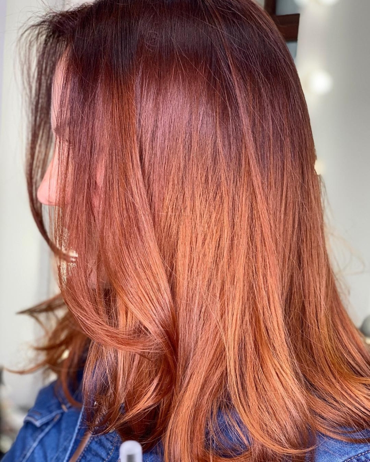 Cabelo castanho caramelo