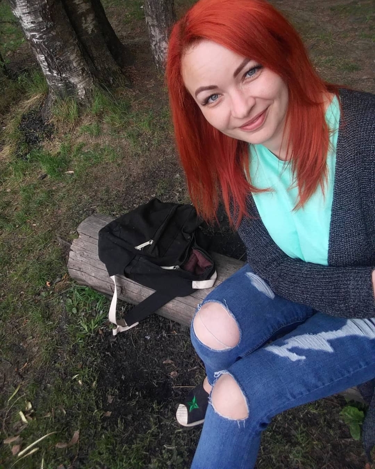 Cabelo ruivo para olhos azuis