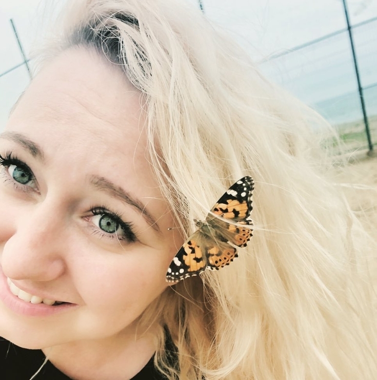 Cabelo claro para olhos verdes