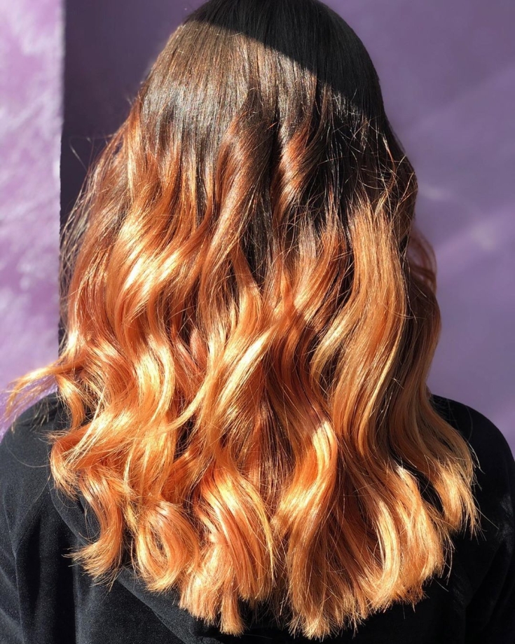 Cabelo castanho caramelo