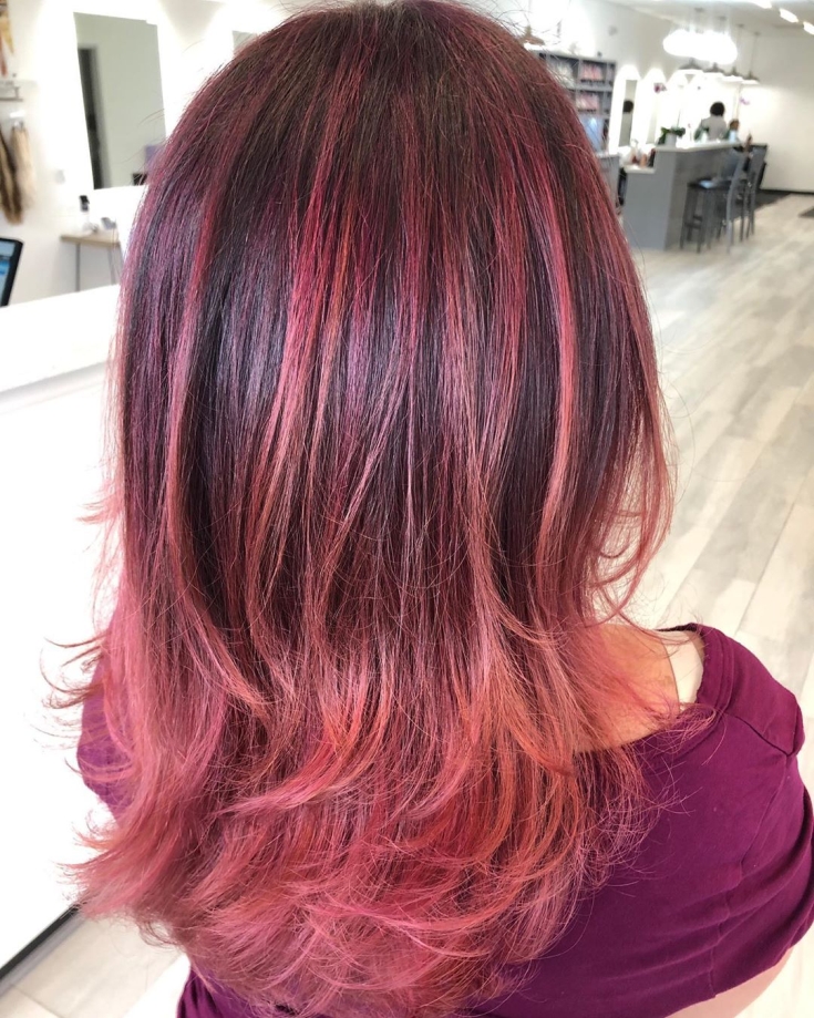 Cabelo ouro rosa