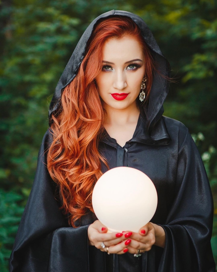 Cabelo ruivo para olhos azuis