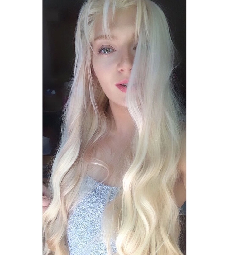 Cabelo claro para olhos verdes