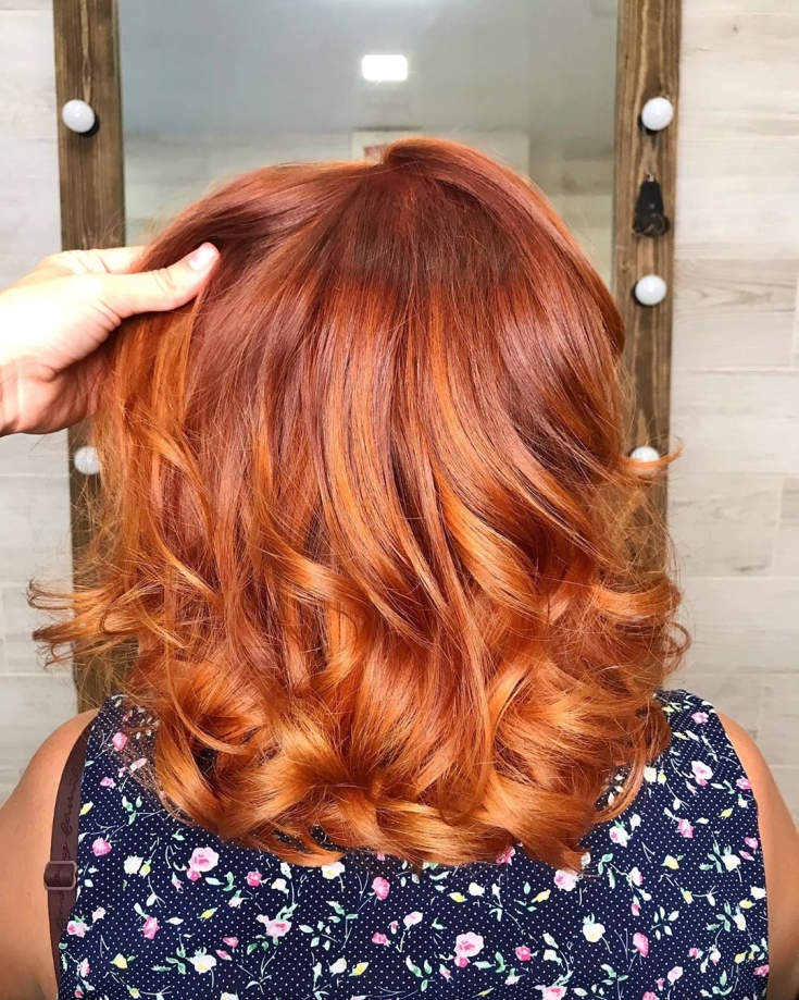 Cabelo vermelho cobre