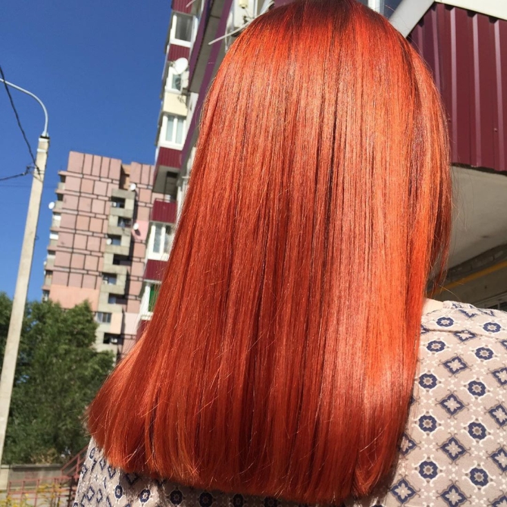 Cabelo vermelho cobre