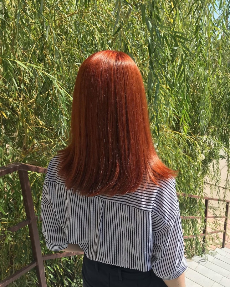 Cabelo vermelho cobre