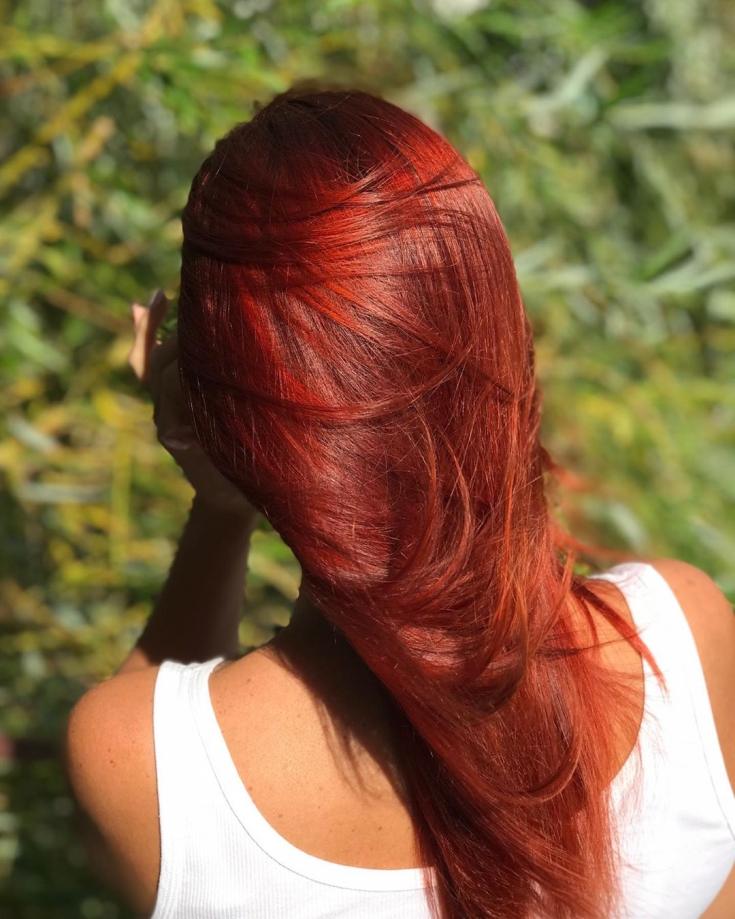 Cabelo vermelho cobre