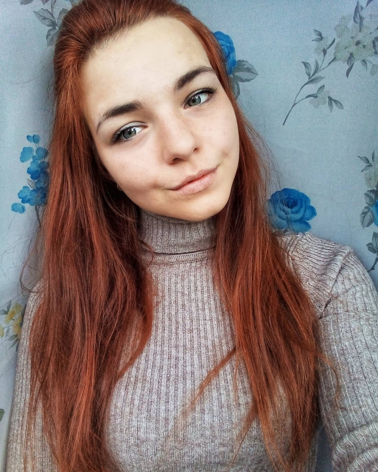 Cabelo ruivo para olhos azuis