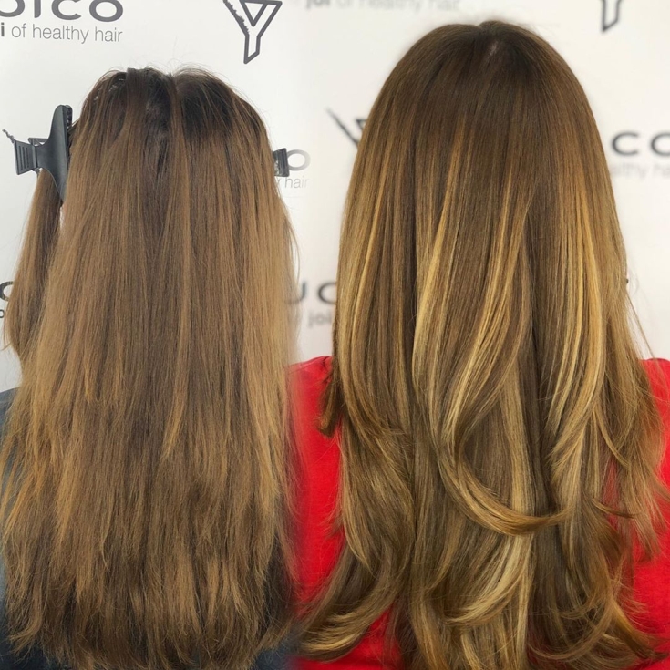 Cabelo castanho-branco