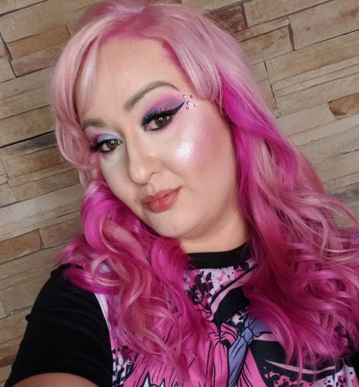 Cor do cabelo loiro rosa