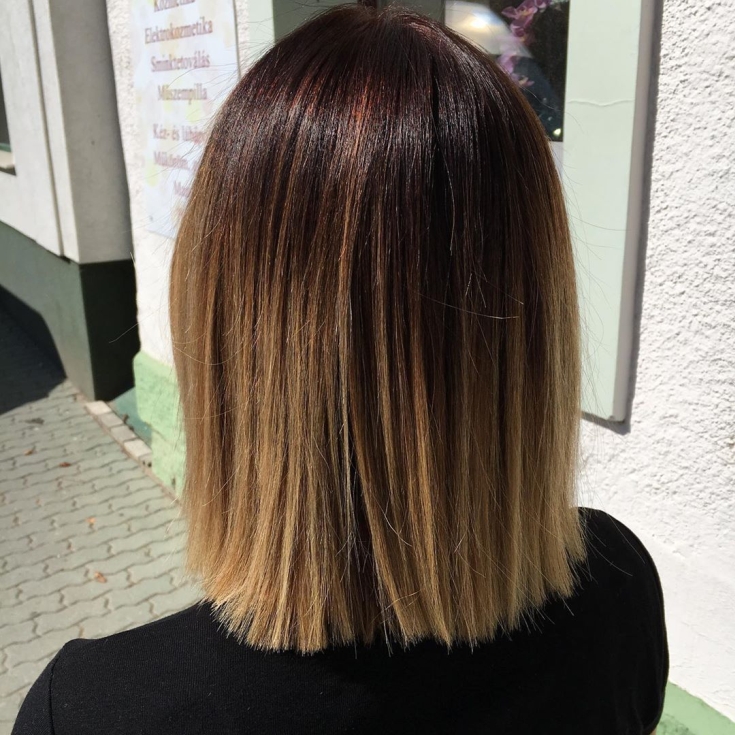 Cabelo castanho-branco