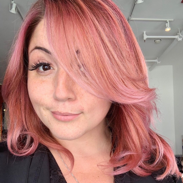 Cabelo ouro rosa