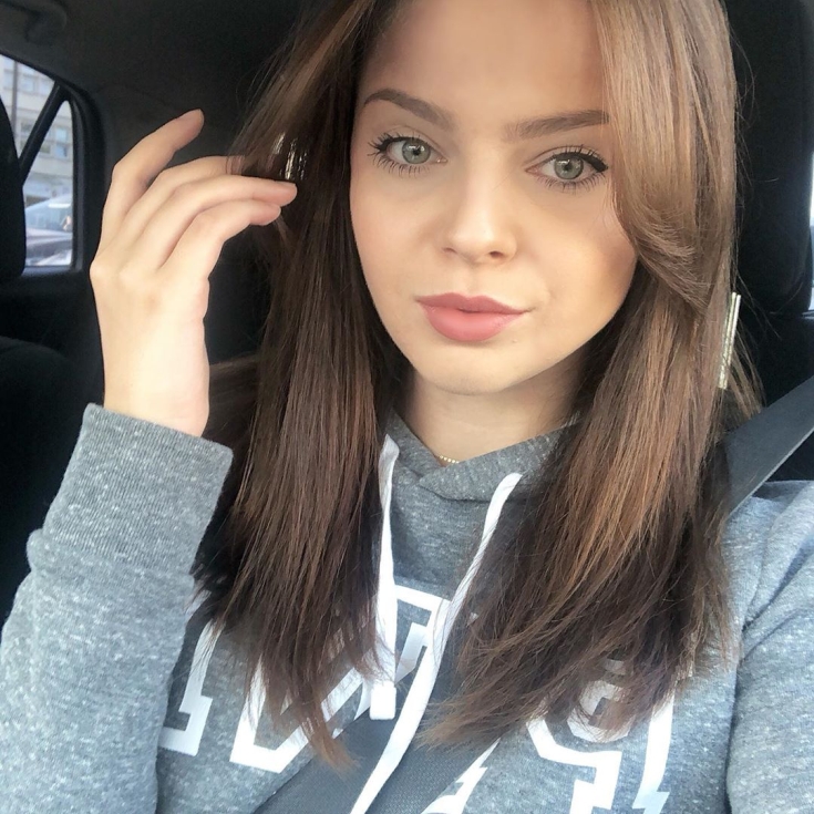 Foto colorida de cabelo castanho claro