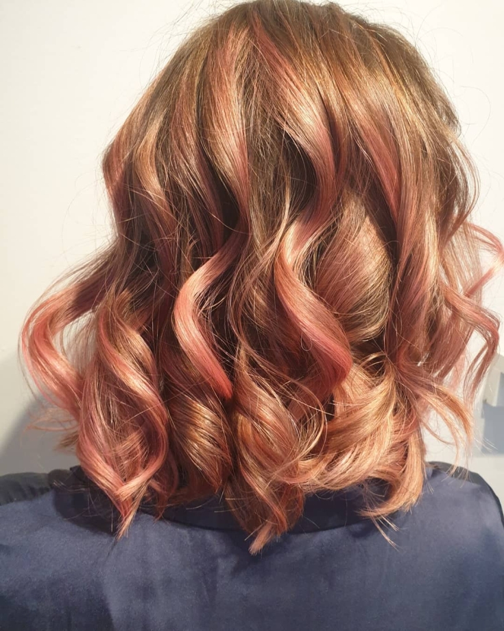 Cabelo ouro rosa
