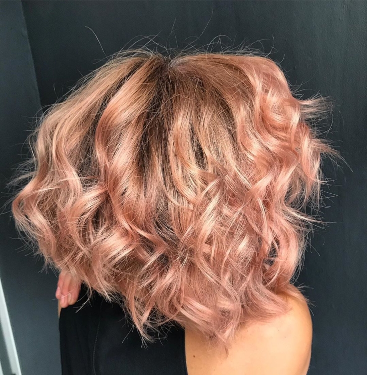 Cabelo ouro rosa