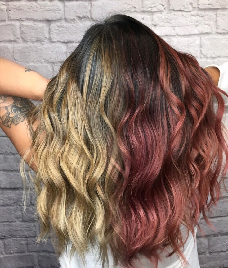 Cabelo ouro rosa