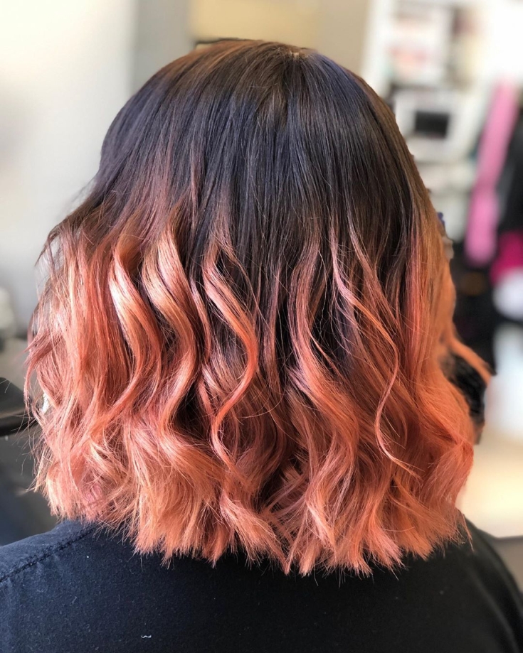 Cabelo ouro rosa