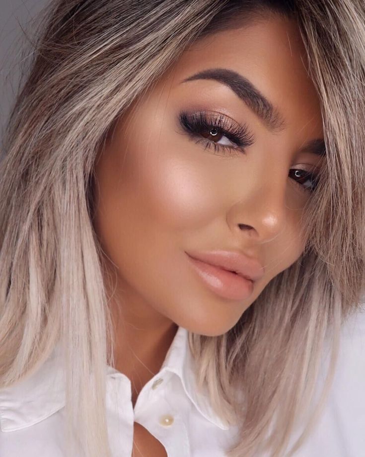 (+150 foto) Cabelo claro para olhos castanhos