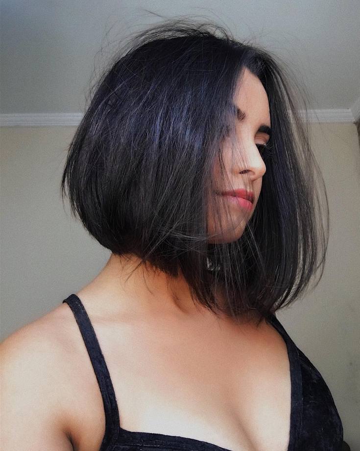 Cabelo preto bob