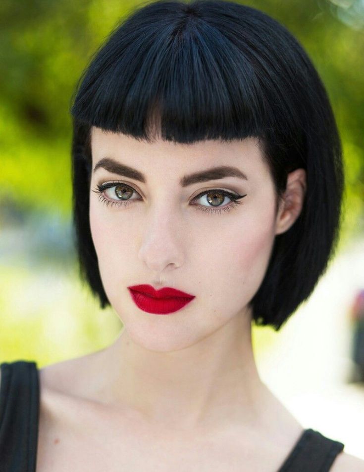 (+180 fotos) Cabelo preto para cabelo curto