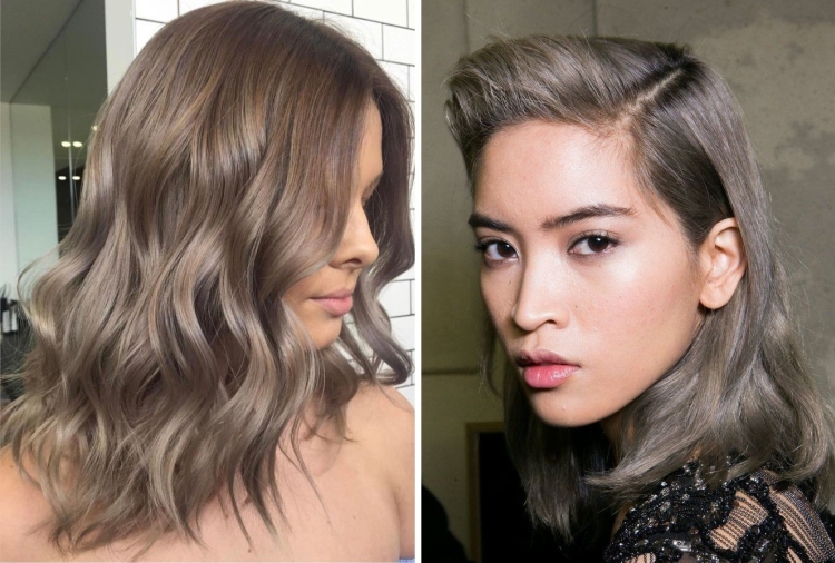 Cabelo leitoso com diferentes tons