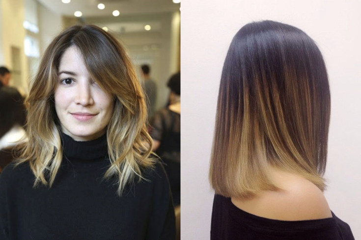 (+180 fotos) Shatush em cabelos escuros de comprimento médio