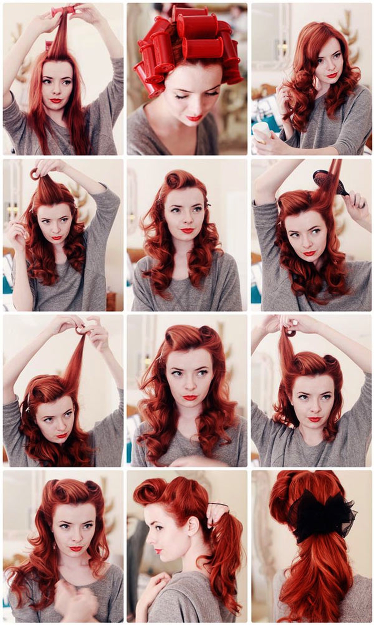 Penteados para o ano novo para cabelos médios, faça você mesmo em casa