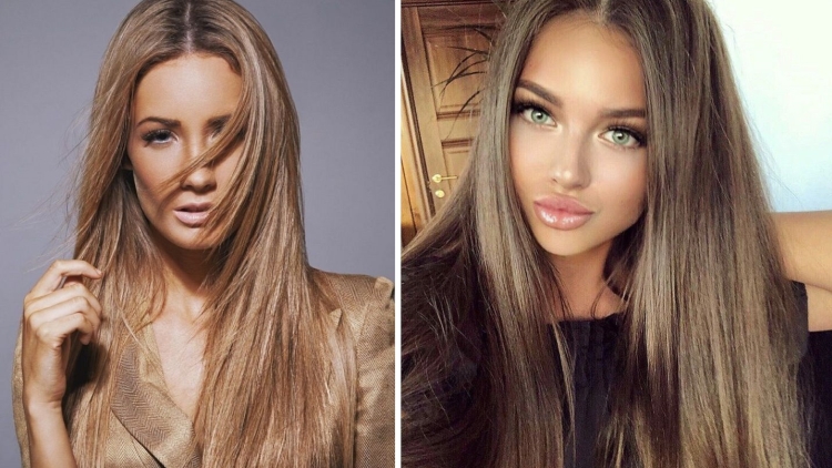 Cabelo leitoso com diferentes tons