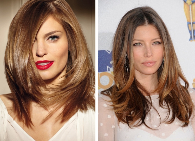 Cabelo leitoso com diferentes tons