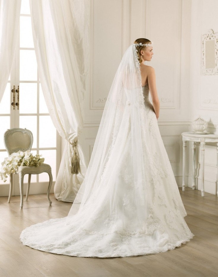 (+240 fotos) Penteados de casamento para cabelos longos com véu