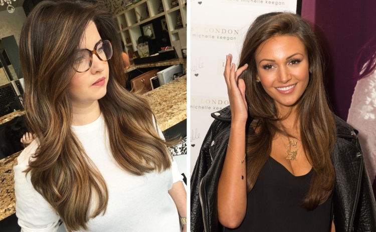 Cabelo leitoso com diferentes tons