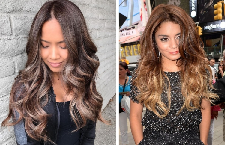 Cabelo leitoso com diferentes tons
