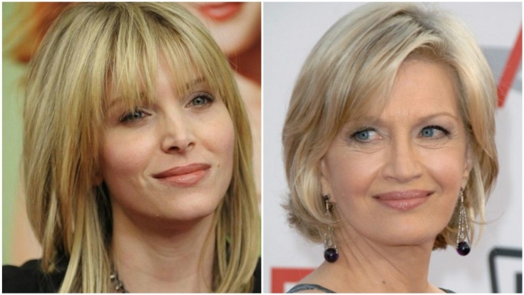 Penteados femininos para um rosto redondo após 40 anos