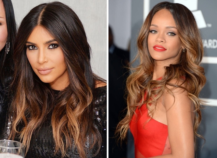 Cabelo leitoso com diferentes tons