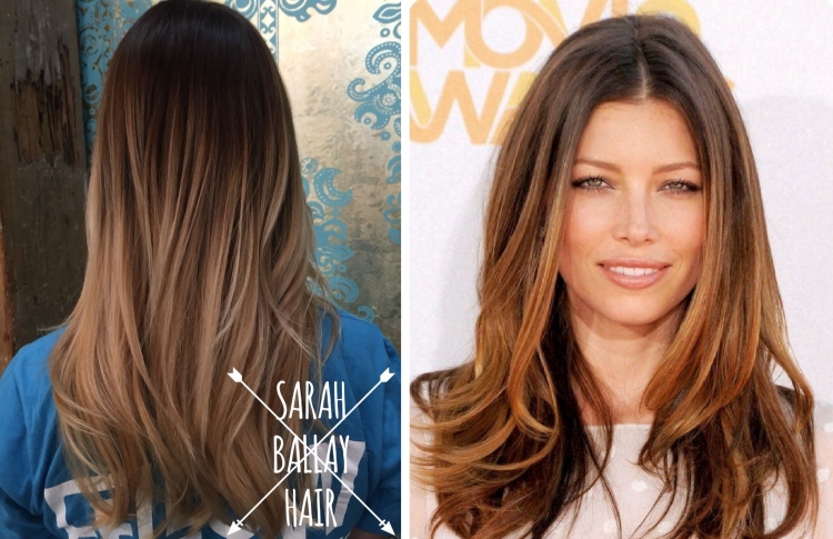 Cabelo leitoso com diferentes tons