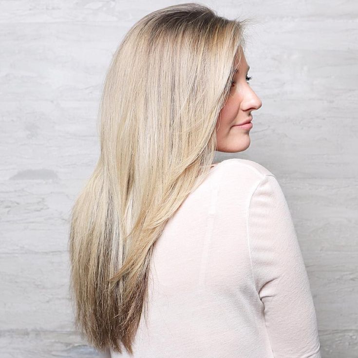 Cascata de corte de cabelo para cabelos longos