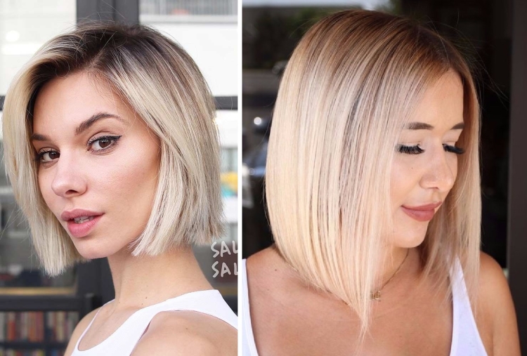 Cabelo leitoso com diferentes tons