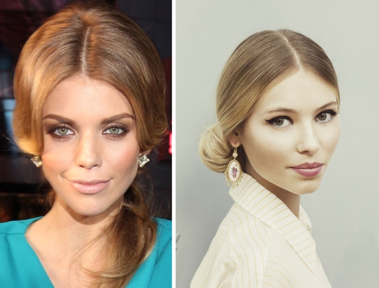 Penteados para o ano novo para cabelos médios, faça você mesmo em casa